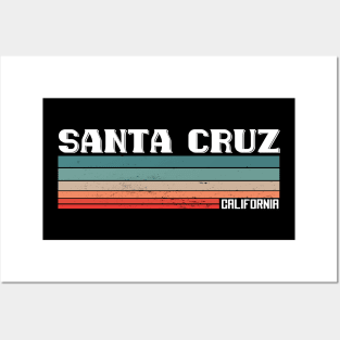 Santa Cruz California Retro Vintage Posters and Art